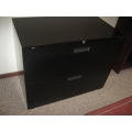 Global Black 2 Drawer Lateral File Cabinet